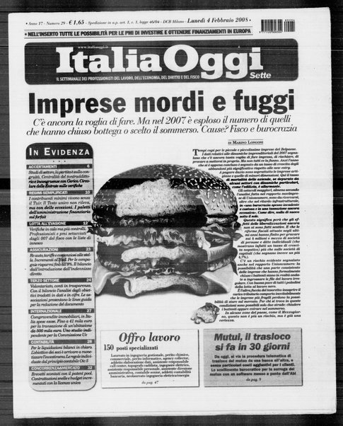 Italia oggi : quotidiano di economia finanza e politica